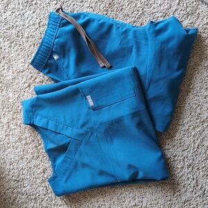 Figs Men's Scrub Set Teal Blue Size Medium